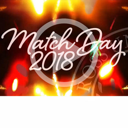 Graphic text of "Match Day 2018"