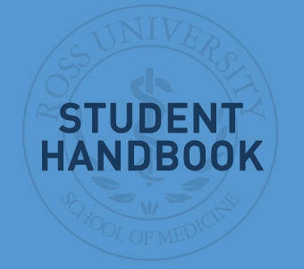 Graphic text of "Student Handbook"