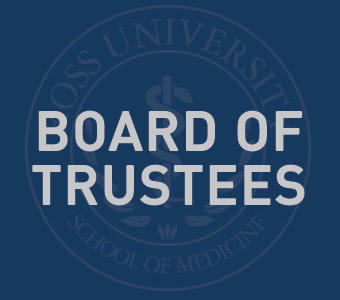 Graphic text of "Board of Trustees"