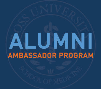 Graphic text of "Alumni Ambassador Program"