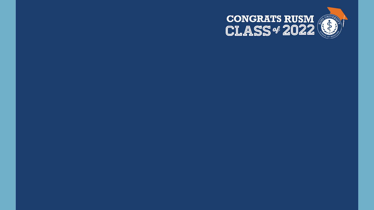 Congrats RUSM Class of 2022