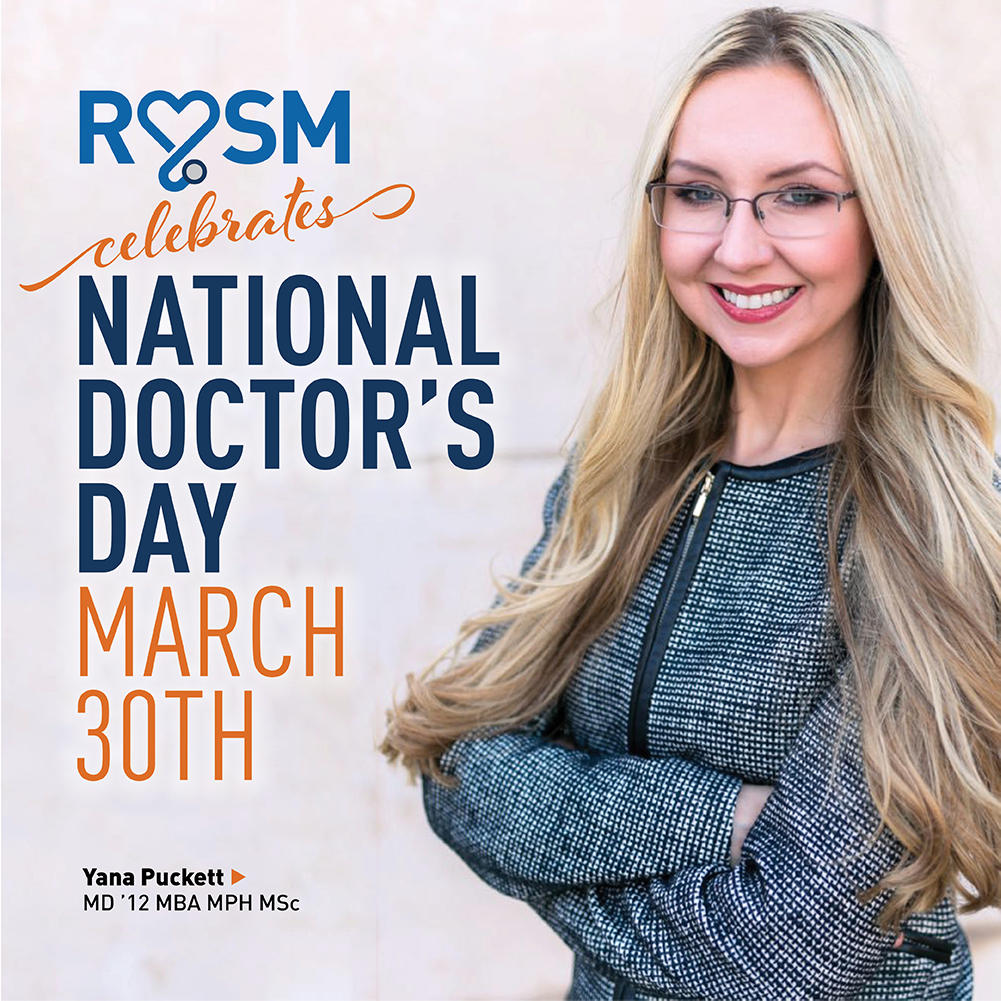 Logo for RUSM Celebrates National Doctors Day March 30th