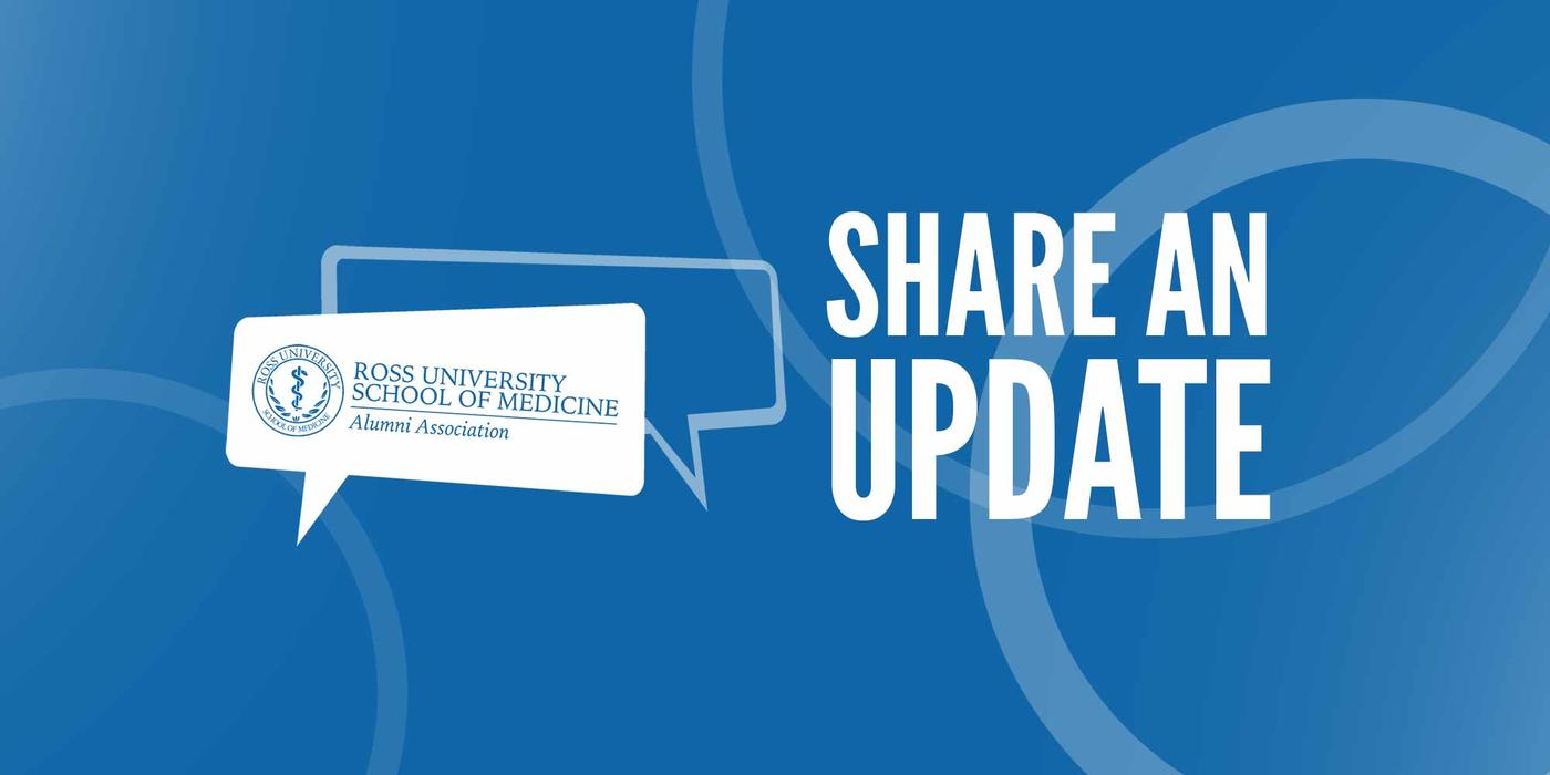 Graphic text of "Share an Update"